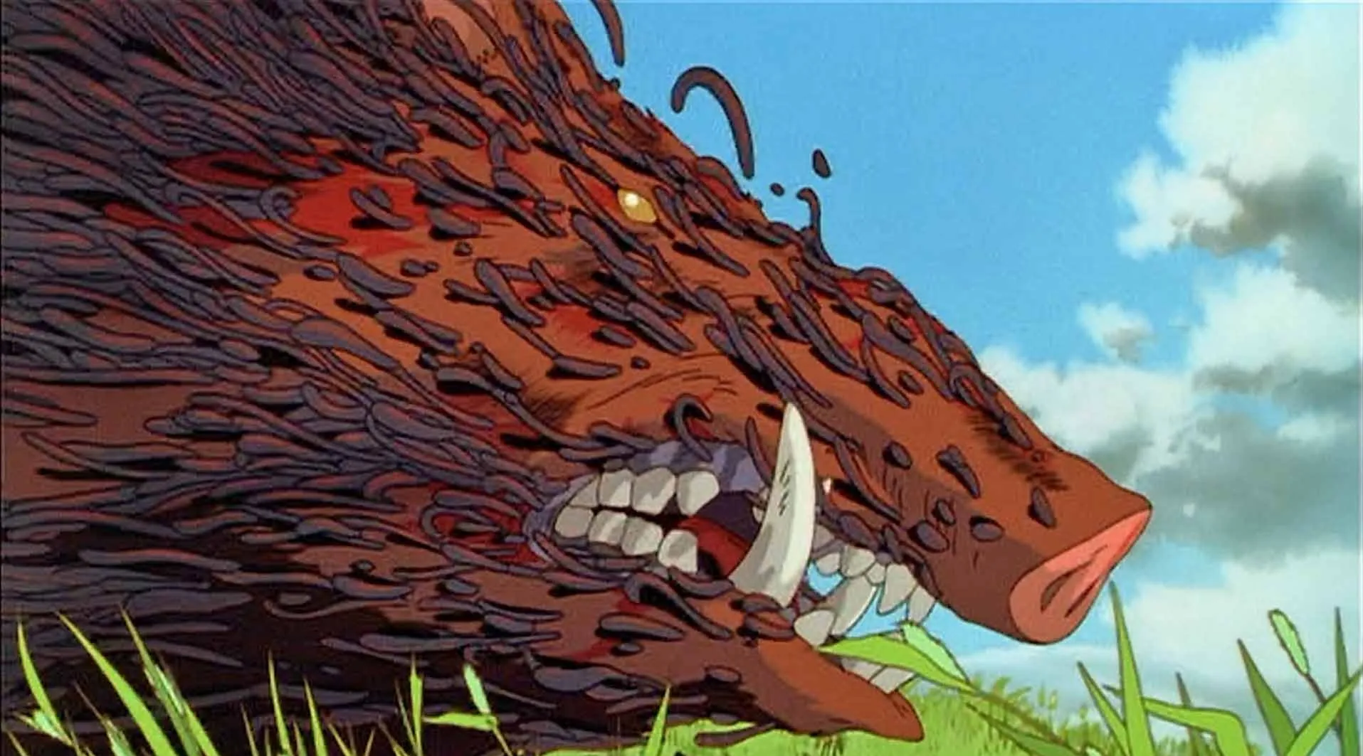 the boar at the beginning of Princess Monanoke, consumed by corruption and filth, a fitting metaphor for Facebook these days